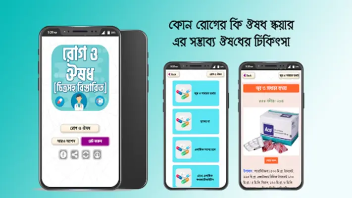 কোন রোগের কি ঔষধ রোগ ও ঔষধ android App screenshot 19